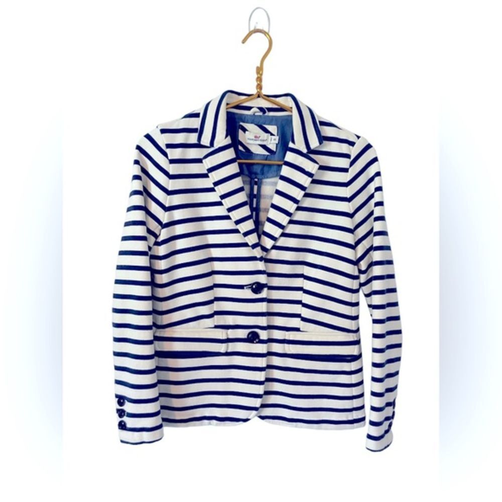 Vineyard Vines Striped Sweater Blazer, Size XS‎